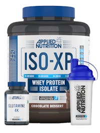 Applied Nutrition Iso XP 100% Whey Protein Isolate 1.8kg - FREE Glutamine 4k x 120 caps and Shaker