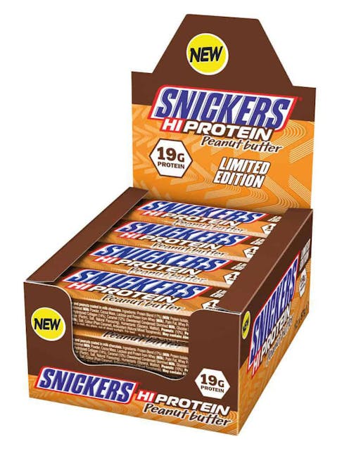 Snickers Hi Protein Bars x 12 x 55g Bars - Limited Edition - Peanut Butter Flavour