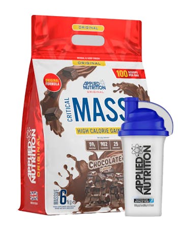 Applied Nutrition Critical Mass Original - High Calorie Gainer 6kg  - FREE Shaker