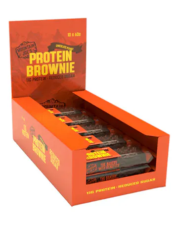 Mountain Joes Protein Brownie 10 x 60g Bars