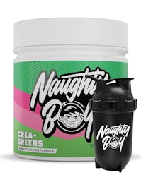 Naughty Boy Lifestyle Crea-Greens - 30 Servings - FREE Bullet Shaker