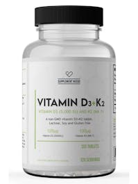 Supplement Needs Vitamin D3 + K2 x 120 Tablets