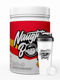 Naughty Boy Lifestyle ISO-9 Whey Protein Isolate 900g - FREE Wire Ball Shaker