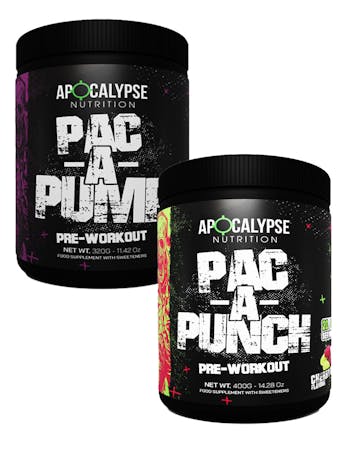 Apocalypse Nutrition Pac-A-Punch 400g and Pac-A-Pump 320g  - FLASK BUNDLE PROMO - SAVE £31.99