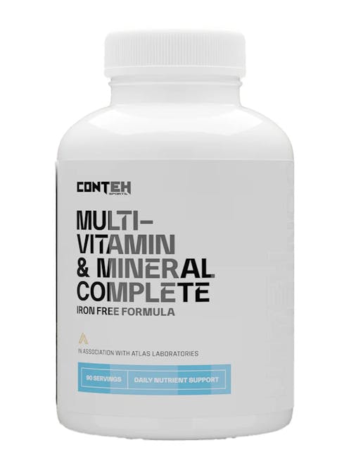 Conteh Sports Multi-Vitamin and Mineral Complete (Iron Free Formula) x 180 Caps