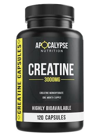 Apocalypse Nutrition Creatine 3000mg - Creatine Monohydrate Capsules - 120 Caps