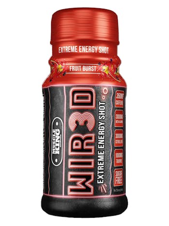 Muscle King Nutrition WIR3D Extreme Energy Shot - Pre Workout Shot - 1 x 65ml Single Shot