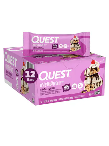 Quest Nutrition Quest Overload Protein Bar - 12 x 58g bars
