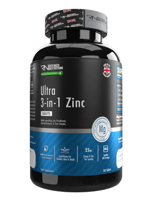 Refined Nutrition Ultra 3-in-1 Zinc x 365 Tablets