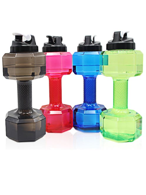 Dumbell Water Jugs 2.2L Half Gallon Dumbbell Style PTEG Water Jugs